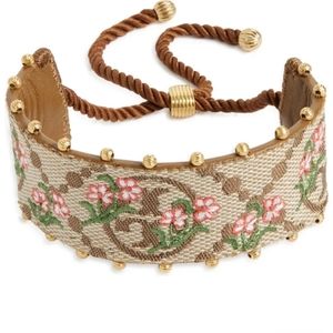 NWOT Tory Burch Monogram Floral Bracelet
